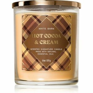 Bath & Body Works Hot Cocoa & Cream vonná svíčka 227 g obraz