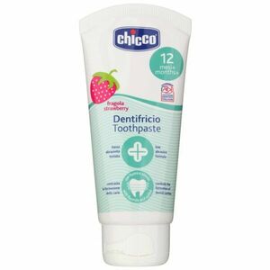 Chicco Oral Care Toothpaste zubní pasta pro děti příchuť Strawberry 12 m+ 50 ml obraz