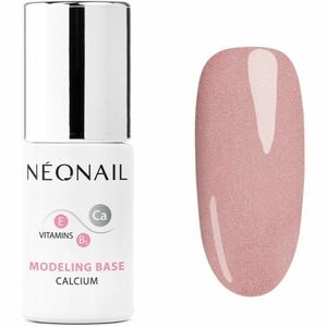 NEONAIL Modeling Base Calcium podkladový lak pro gelové nehty s vápníkem odstín Bubbly Pink 7, 2 ml obraz