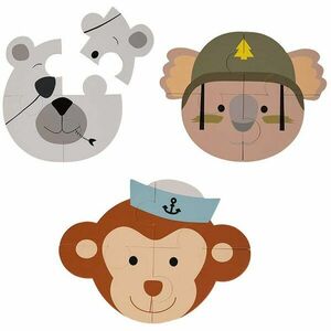Bo Jungle B-Animal puzzle Monkey/Bear/Koala 3 ks obraz