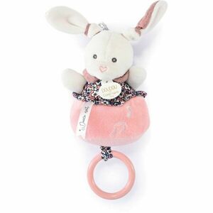 Doudou Gift Set Soft Toy with Music Box plyšová hračka s melodií Pink Rabbit 1 ks obraz
