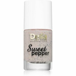 Delia Cosmetics Sweet Pepper Black Particles lak na nehty odstín 02 Apricot 11 ml obraz