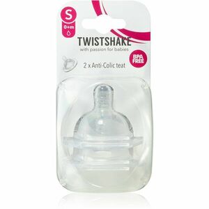Twistshake Anti-Colic Teat savička na láhev Small 0m+ 2 ks obraz