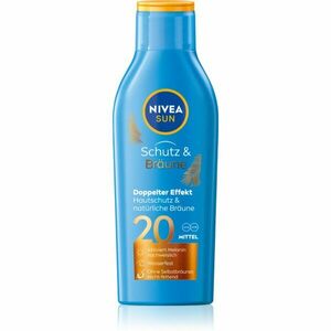 Nivea Sun Protect & Bronze mléko na opalování podporující zhnědnutí SPF 20 200 ml obraz