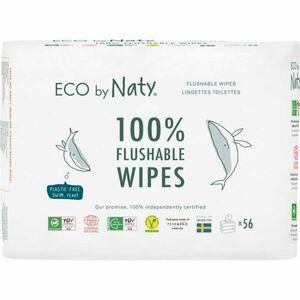 ECO by Naty Unscented 100 % Compostable Wipes vlhčené ubrousky pro děti 3x56 ks obraz
