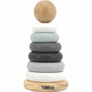 Tryco Wooden Ring Piramid hračka ze dřeva 10m+ 1 ks obraz