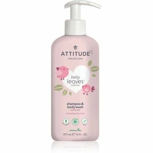 Attitude Baby Leaves Unscented sprchový gel a šampon 2 v 1 pro děti 473 ml obraz
