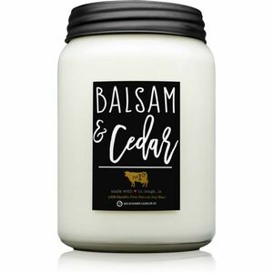 Milkhouse Candle Co. Farmhouse Balsam & Cedar vonná svíčka Mason Jar 737 g obraz
