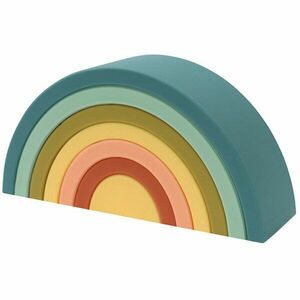 O.B Designs Silicone Rainbow Stacker skládací duha Blueberry 10m+ 1 ks obraz