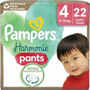 Pampers Harmonie Pants Size 4 plenkové kalhotky 9-15 kg 22 ks obraz