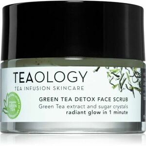 Teaology Cleansing Green Tea Detox Face Scrub cukrový peeling pro jemné čištění a výživu pokožky se zeleným čajem 50 ml obraz