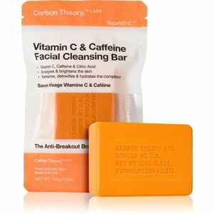 Carbon Theory Facial Cleansing Bar Vitamin C & Caffeine čisticí mýdlo na obličej s vitaminem C Orange 100 g obraz