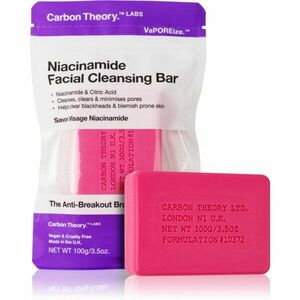 Carbon Theory Facial Cleansing Bar Niacinamide čisticí mýdlo na obličej Pink 100 g obraz