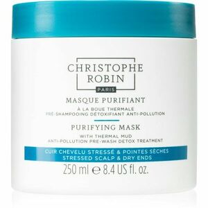 Christophe Robin Purifying Mask with Thermal Mud čisticí maska pro vlasy vystavené znečištěnému ovzduší 250 ml obraz