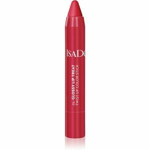 IsaDora Glossy Lip Treat Twist Up Color hydratační rtěnka odstín 12 Rhubarb Red 3, 3 g obraz