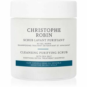 Christophe Robin Cleansing Purifying Scrub with Sea Salt čisticí šampon s peelingovým efektem 75 ml obraz