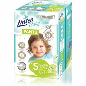 Linteo Baby Pants jednorázové plenkové kalhotky Junior Premium 12-17 kg 20 ks obraz