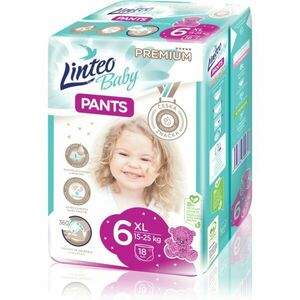 Linteo Baby Pants jednorázové plenkové kalhotky XL Premium 15-25 kg 18 ks obraz