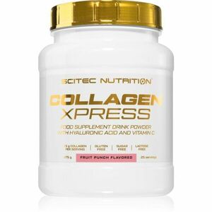 Scitec Nutrition Collagen Xpress prášek pro správné fungování organismu a normální stav vlasů a nehtů příchuť Fruit Punch 475 g obraz