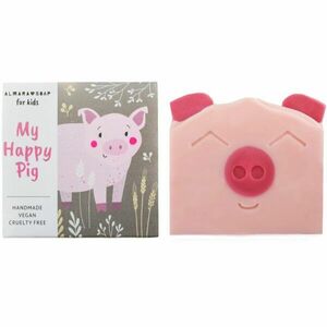 Almara Soap For Kids My Happy Pig ručně vyráběné mýdlo s vůní hrušky pro děti 100 g obraz