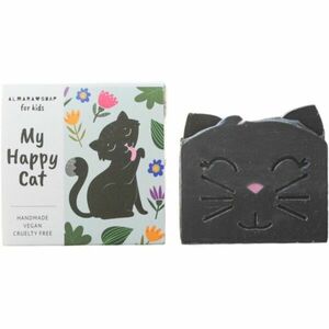 Almara Soap For Kids My Happy Cat ručně vyráběné mýdlo s vůní broskve pro děti 100 g obraz