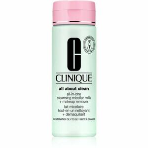 Clinique All About Clean All-in-One Cleansing Micellar Milk + Makeup Remove jemné čisticí mléko pro smíšenou až mastnou pokožku 200 ml obraz