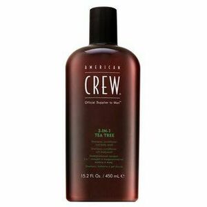 American Crew 3-in-1 Tea Tree šampon, kondicionér a sprchový gel pro každodenní použití 450 ml obraz