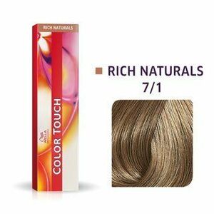 Wella Professionals Color Touch Rich Naturals profesionální demi-permanentní barva na vlasy s multi-dimenzionálním efektem 7/1 60 ml obraz