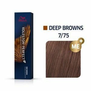 Wella Professionals Koleston Perfect Me+ Deep Browns profesionální permanentní barva na vlasy 7/75 60 ml obraz