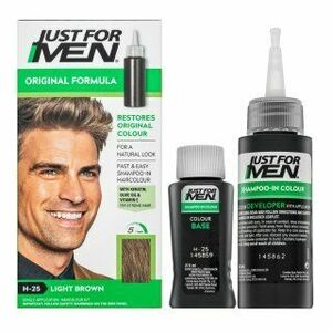 Just For Men Shampoo-in Haircolour barevný šampon pro muže H25 Light Brown 66 ml obraz