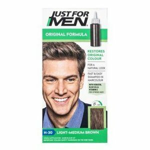 Just For Men Shampoo-in Haircolour barevný šampon pro muže H30 Light Medium Brown 66 ml obraz