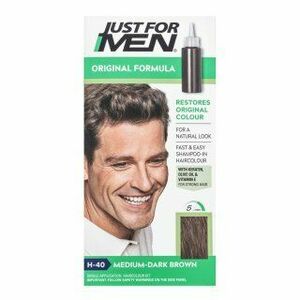 Just For Men Shampoo-in Haircolour barevný šampon pro muže H40 Medium Dark Brown 66 ml obraz