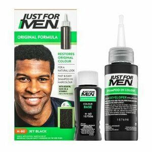 Just For Men Autostop Hair Colour barevný šampon pro muže H60 Natural Jet Black 35 g obraz