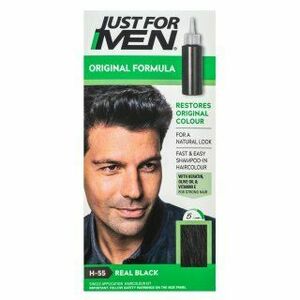 Just For Men Autostop Hair Colour barva na vlasy pro muže H55 Natural Real Black 35 g obraz