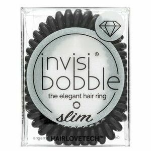 InvisiBobble Slim True Black 3 pcs gumička do vlasů obraz