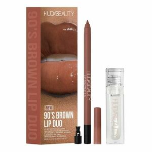 HUDA BEAUTY - Lip Duo – 90s Brown – Lesk a tužka na rty obraz