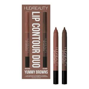 HUDA BEAUTY - Lip Contour Mini Duo – Yummy Browns – Tužky na rty obraz