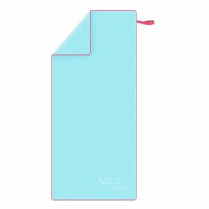 NILS Aqua NAR13 ručník z mikrovlákna světle modrý-růžový 200 x 90 cm obraz