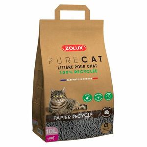 ZOLUX Purecat podestýlka recyklovaná papírová pro kočky 10 l obraz
