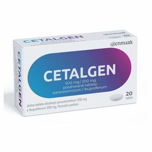 CETALGEN 500 mg / 200 mg 20 potahovaných tablet obraz
