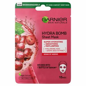GARNIER Skin Naturals Hydra Bomb Textilní maska s výtažkem z hroznů 28 g obraz