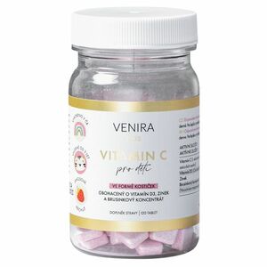VENIRA Kids vitamin C pro děti jahoda 120 cucavých tablet obraz