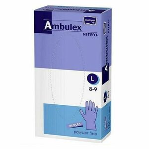 MATOPAT Ambulex nepudrované nitrilové rukavice violet L 100ks obraz