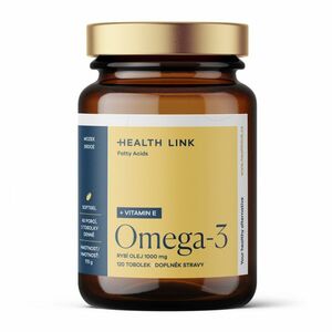 HEALTH LINK Omega-3 rybí olej 1000 mg + vitamin E 120 tobolek obraz
