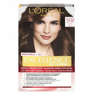 L'OREAL Excellence Creme Barva na vlasy 5.02 Světlá hnědá duhová obraz