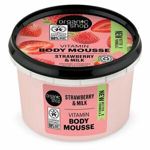 ORGANIC SHOP Tělová pěna Jahodový jogurt 250 ml obraz