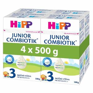 HiPP 3 JUNIOR Combiotik Pokračovací batolecí mléko 4 x 500 g obraz