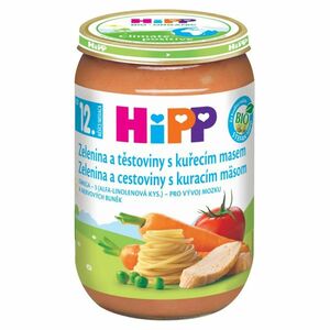 HIPP Menu bio zelenina a těstoviny s kuřecím masem 12m+ 220 g obraz