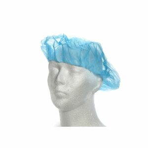 CHIRANA čepice baret netkaný textil s gumičkou modrá 100 ks obraz