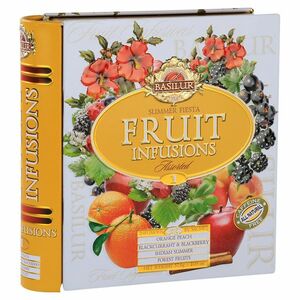 BASILUR Fruit Infusions Book Summer Fiesta směs ovocných čajů 32 sáčků obraz